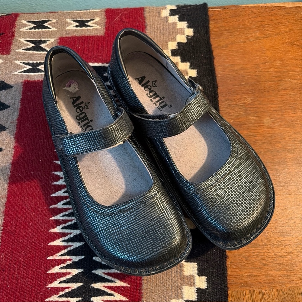 Alegria Belle Mary Janes - Silver - 36
